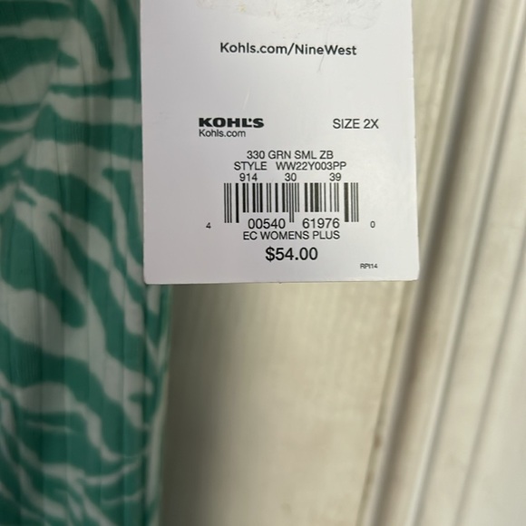 NWT Nine West small zebra one shoulder bodycon dress - Picture 4 of 6